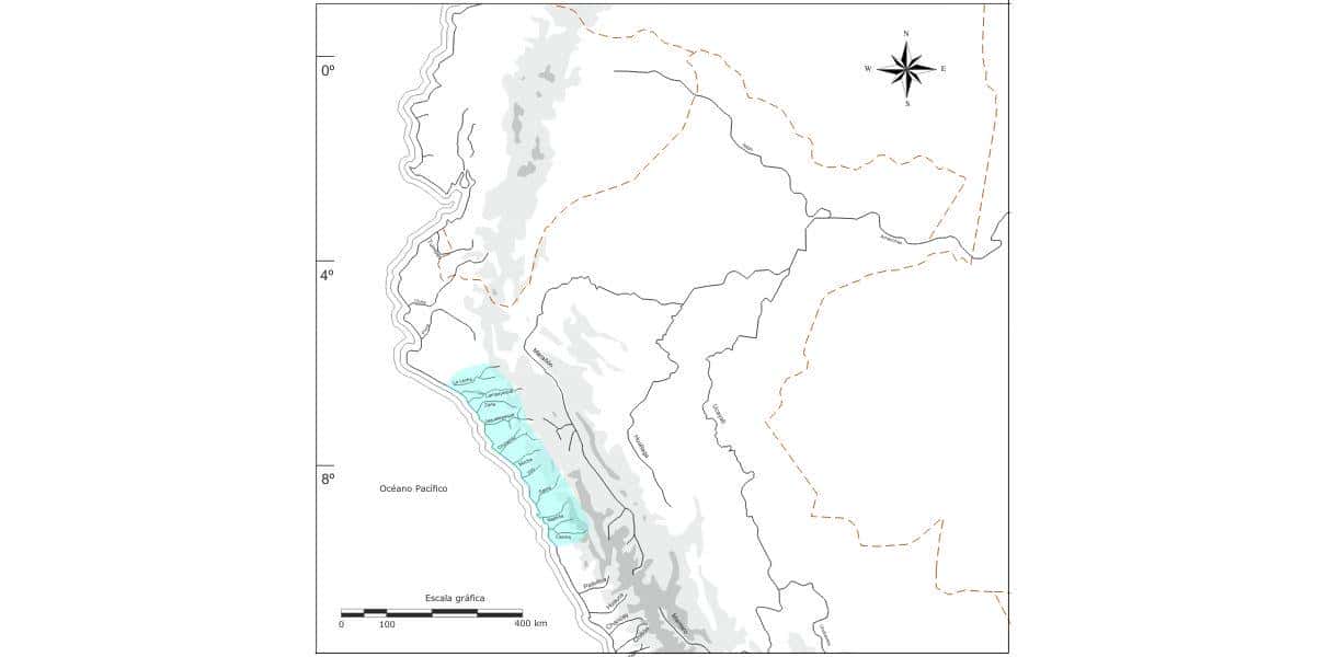 mapa evidencias arqueologicas viru-gallinazo