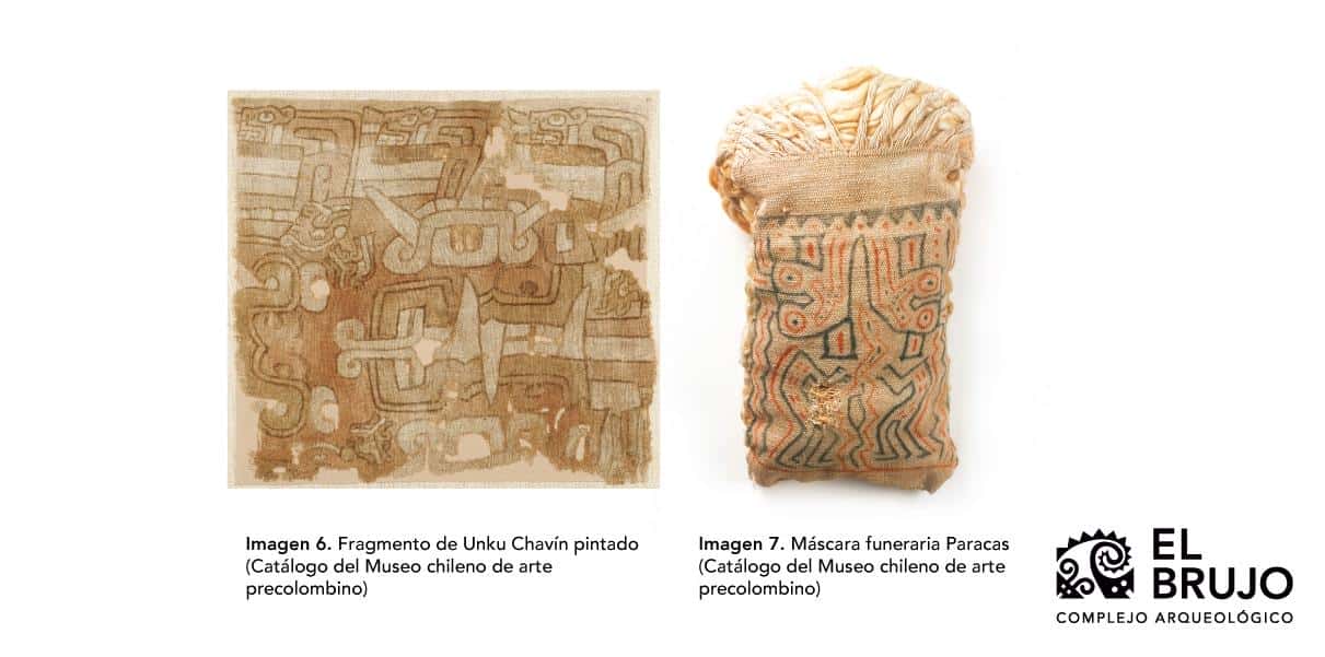 m&aacute;scaras funerarias pintadas de la cultura Paracas (Dawson, 1979)  - Investigaci&oacute;n Complejo Arqueol&oacute;gico El Brujo